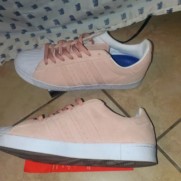Adidas Skateboarding Superstar Vulc ADV Pastel Pink Mens Skate Shoes